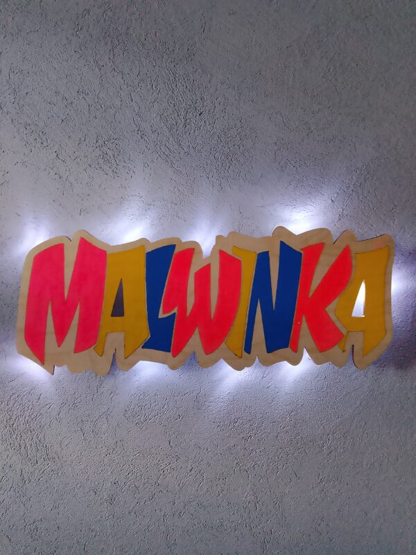 Lampka GRAFFITI - personalizowana imieniem